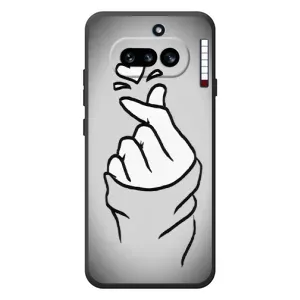 Чехол с принтом для Nothing Phone (4a) (AlphaPrint - Знак сердечка)
