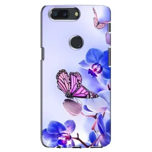 Чохли з квітами для One Plus 5T (VPrint) (Метелик на квітах)