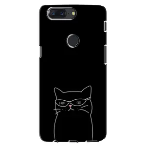 Чехол с принтом «Равнодушный кот» для OnePlus 5T