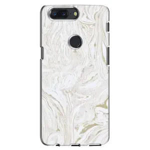 Мраморный чехол на One Plus 5T (VPrint) (Белый мрамор)