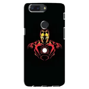 Чехлы с героями Марвел One Plus 5T (VPrint) (Человек железный)