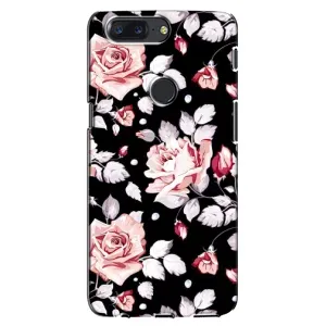 Чохли з квітами для One Plus 5T (VPrint) (Квіти на чорному)