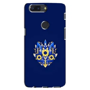 Чохли для One Plus 5T Укр. Символіка (AlphaPrint) (Квітковий Герб)