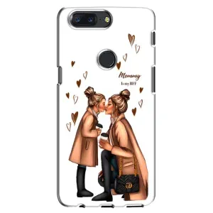 Чехол с печатью для One Plus 5T - (Мама с ребенком) (AlphaPrint) (Дочка и мама)