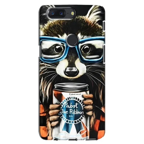 Чохол з принтом «Єнот з банкою» для OnePlus 5T