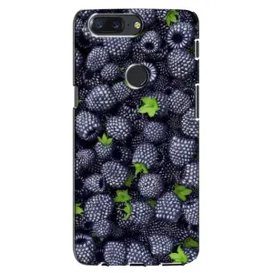Чехлы с Фруктами для One Plus 5T (VPrint) (Ежевика)