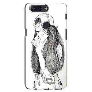 Чехол с печатью для One Plus 5T - (Мода) (AlphaPrint) (Фото девочки)