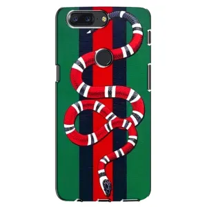 Чехлы ГУЧЧИ для ВанПлас 5Т (AlphaPrint) (Gucci змия)