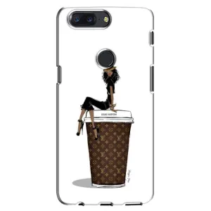 Чехлы Луи Витон для One Plus 5T (AlphaPrint - LOUIS VUITTON) (кофе LOUIS VUITTON)