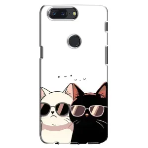 Чехол с принтом «Коты в очках» для OnePlus 5T