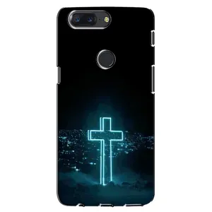 Чехол для One Plus 5T (AlphaPrint) - (Христианские) (Крест и город)