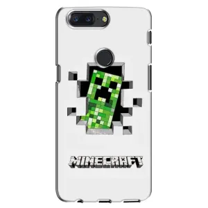 Чохол Майнкрафт на One Plus 5T (AlphaPrint) Minecraft (кріпер Майнкрафт)