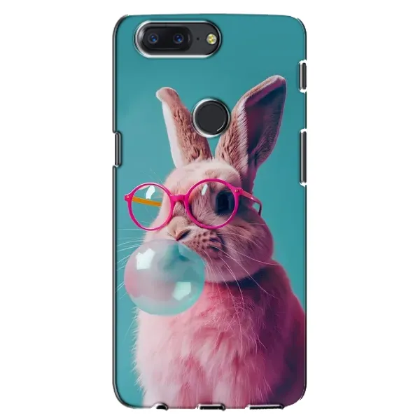 Чохол з принтом «Кролик в окулярах» для OnePlus 5T