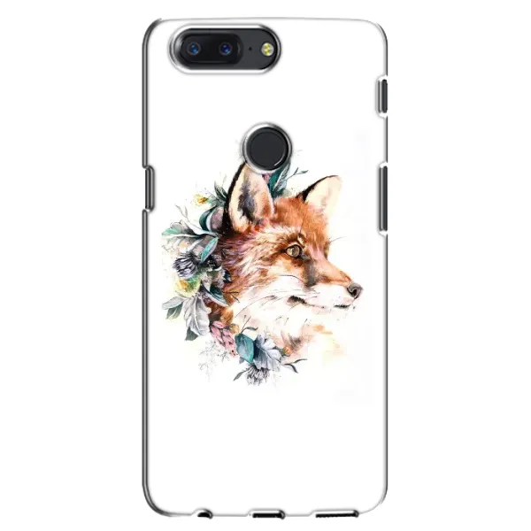 Чохол з принтом «Лиса в квітах» для OnePlus 5T