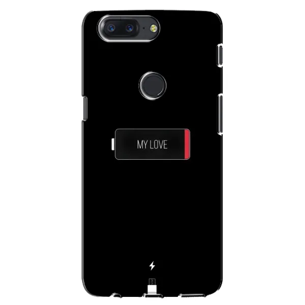 Чехол с принтом «Love battery» для OnePlus 5T