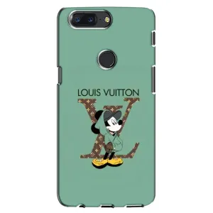 Чехлы Луи Витон для One Plus 5T (AlphaPrint - LOUIS VUITTON) (Микки Маус LV)