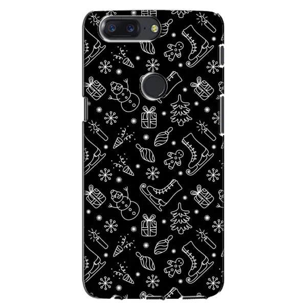 Чехол с принтом «Новогодний фон» для OnePlus 5T