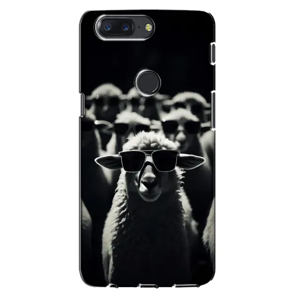 Чохол з принтом «Овечка в окулярах» для OnePlus 5T
