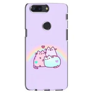 Чохол на OnePlus 5T з Котиками (VPrint) (Радужний котик)