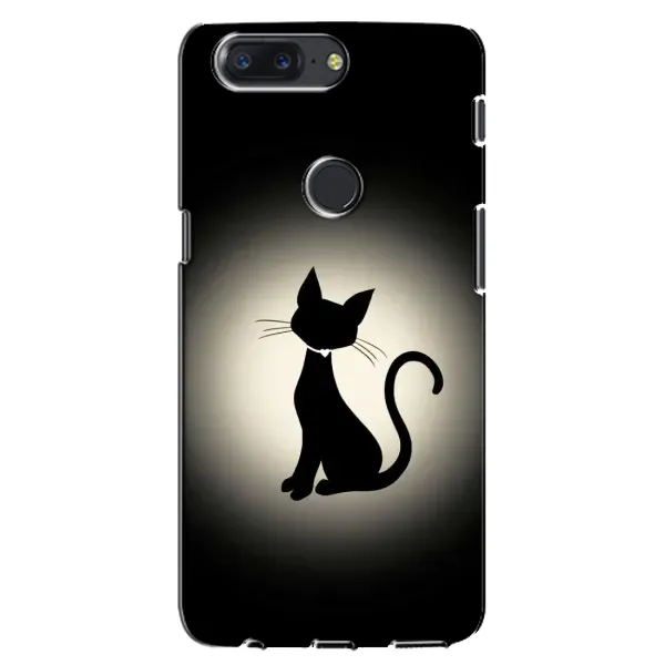 Чехол с принтом «Силуэт котика» для OnePlus 5T