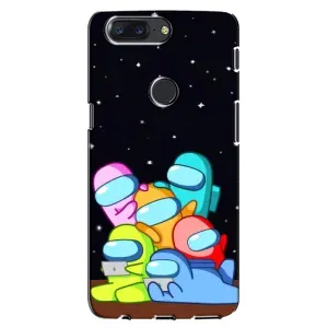 Чехол Амонг Ас для One Plus 5T (AlphaPrint) (Скины в космосе)
