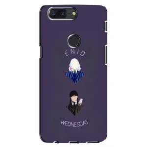 Чехлы Венсдей на One Plus 5T Уэнсдей (AlphaPrint) (Уэнздей и подруга)