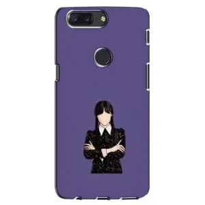 Чехлы Венсдей на One Plus 5T Уэнсдей (AlphaPrint) (Уэнздей в черном)