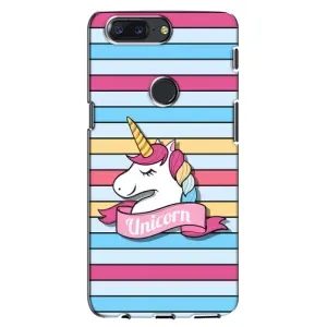 Чехол для ВанПлас 5Т - (Единорожки - Новинки) (AlphaPrint) (Unicorn)