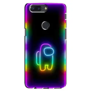 Чехол Амонг Ас для One Plus 5T (AlphaPrint) (Яркий скин)