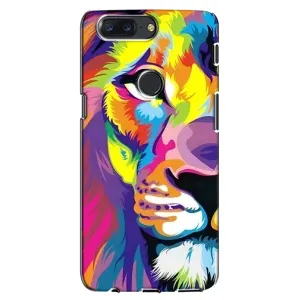 Чохол з картинкою ЛЕВ для One Plus 5T (VPrint) (Яскравий Лев)