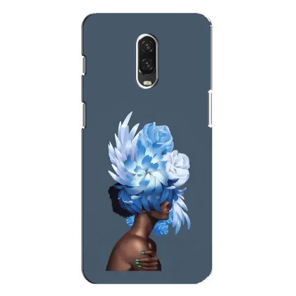Чохол з принтом «Квіти на голові» для OnePlus 6T