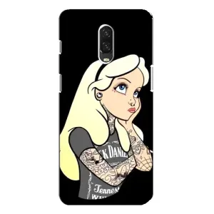 Чехол с печатью для One Plus 6T - (Мода) (AlphaPrint) (Девочка в тату)