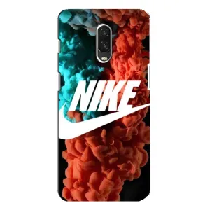 Чехол для One Plus 6T - с принтом Найк (AlphaPrint) (Дымчатый найк)