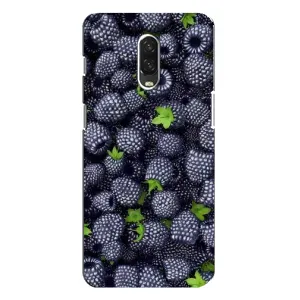 Чехлы с Фруктами для One Plus 6T (VPrint) (Ежевика)