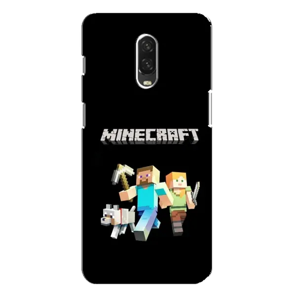 Чехол с принтом «герои Minecraft» для OnePlus 6T