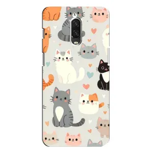 Чехол с рисунком кот на One Plus 6T (Коллаж котов)