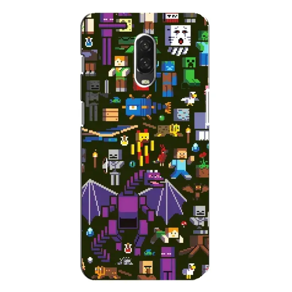 Чехол с принтом «Коллаж Майнкрафт» для OnePlus 6T