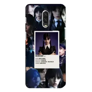 Чехлы Венсдей на One Plus 6T Уэнсдей (AlphaPrint) (коллаж Уэнздей)