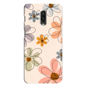 Чехол с принтом «Разноцветные цветы» для OnePlus 6T