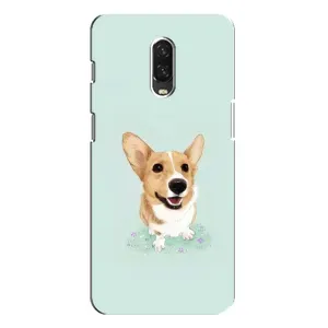 Чехлы с собаками для One Plus 6T (VPrint) (Корги)