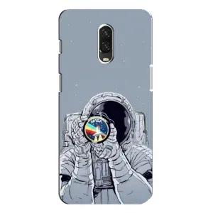 Чехол NASA для One Plus 6T (AlphaPrint) (Космонавт фото)