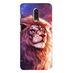 Чехол со Львом для One Plus 6T (VPrint) (Красочный Лев)