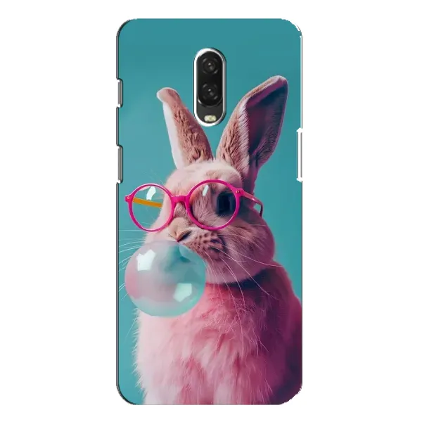 Чехол с принтом «Кролик в очках» для OnePlus 6T Чехол с принтом «Кролик в очках» для OnePlus 6T