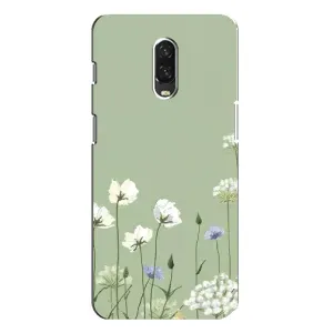Чехол с принтом «Цветы на зеленом» для OnePlus 6T