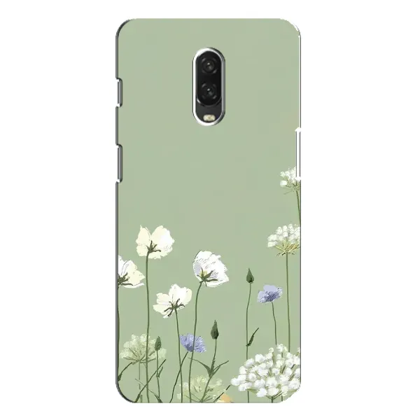 Чехол с принтом «Цветы на зеленом» для OnePlus 6T