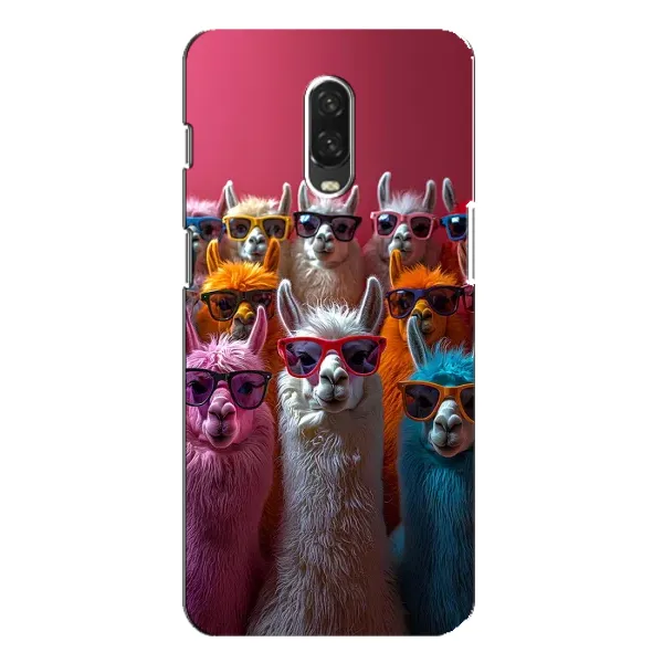 Чехол с принтом «Ламы в очках» для OnePlus 6T Чехол с принтом «Ламы в очках» для OnePlus 6T