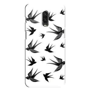 Чехол с птицами на One Plus 6T (VPrint) (Ласточки)