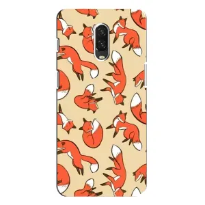 Чехлы с картинкой Лисички для One Plus 6T (VPrint) (Лисички)