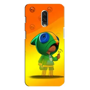 Чехол для One Plus 6T Бравл Старс (VPrint) (Мальчик Леон)