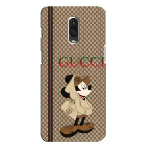 Чехлы ГУЧЧИ для ВанПлас 6Т (AlphaPrint) (Mickey GUCCI)